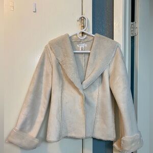 White House Black Market Faux Suede Jacket XS